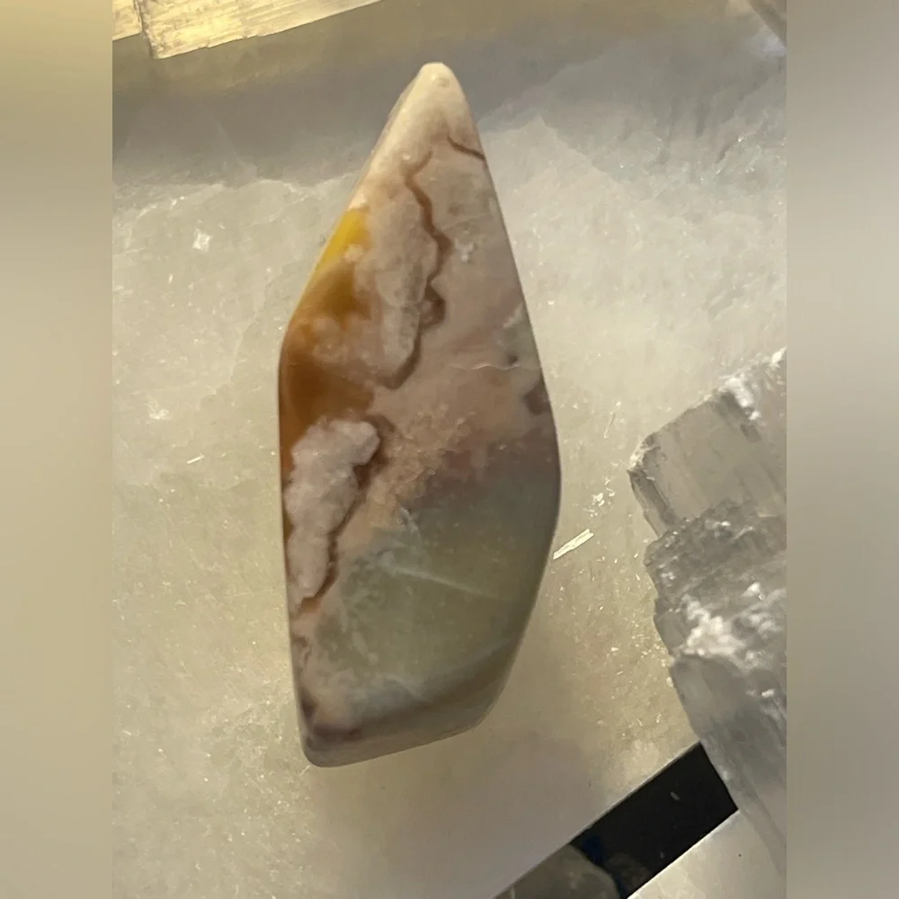 Flower Agate Freeform Natural Crystal Stone